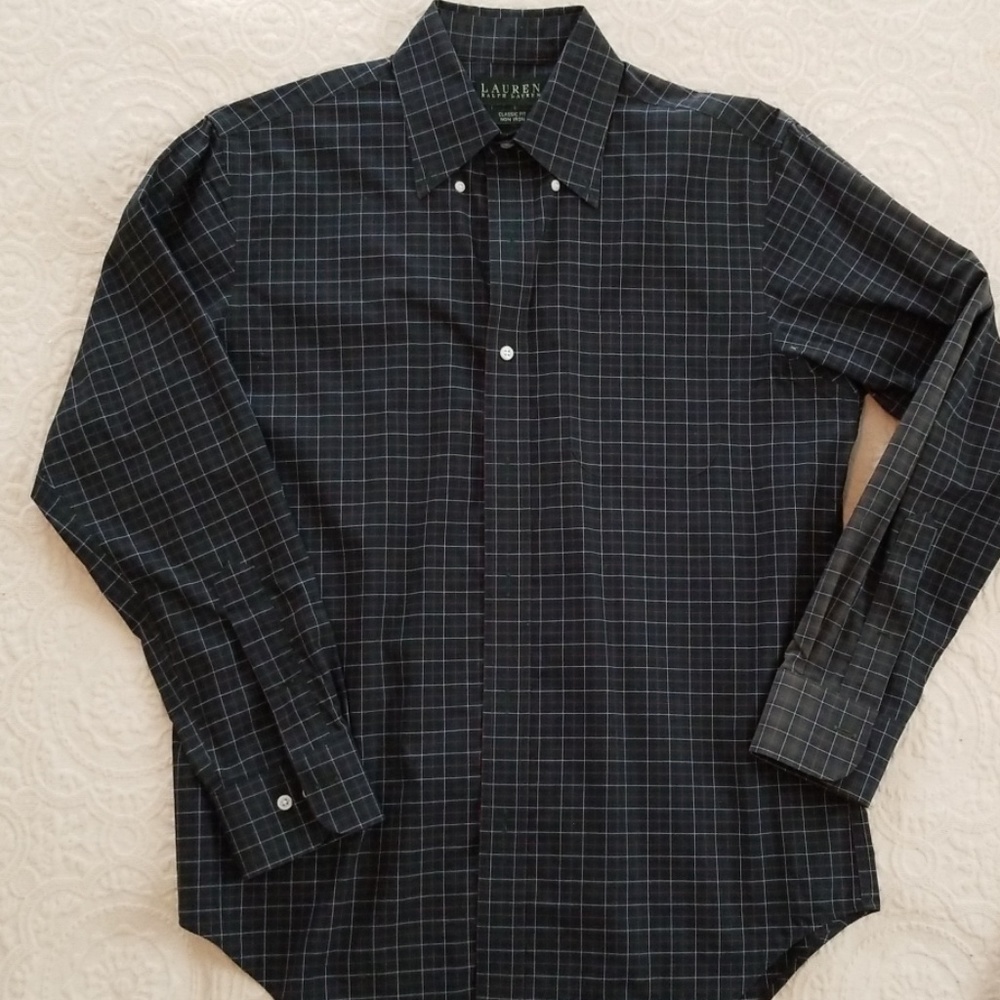 Ralph Lauren Mens button down shirt sz 15 32/33